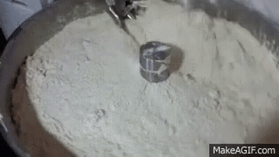 Cartoon House With Water Wheel GIF