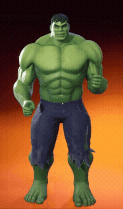 Cartoon Hulk Standing GIF