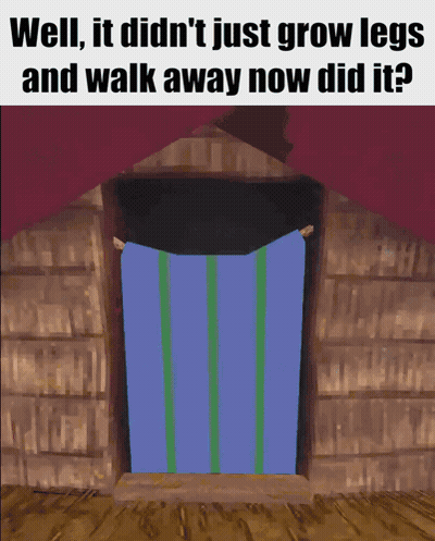 Cartoon Hut Well It Didn't Grow Legs GIF