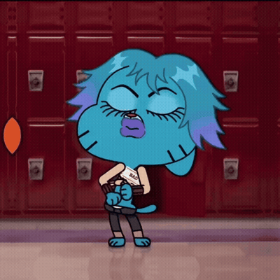 Cartoon I Am A Baddie Baby Red Lockers GIF