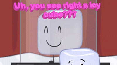 Cartoon Ice Cube Saying Uh You See Right GIF