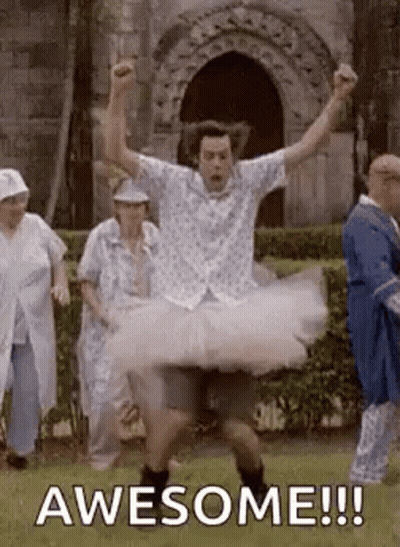 Cartoon In White Tutu Kung Fu Dramaka GIF