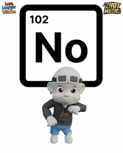 Cartoon In Zhot Shirt In Front Of No Sign GIF