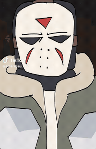 Cartoon Jason Voorhees Mask GIF