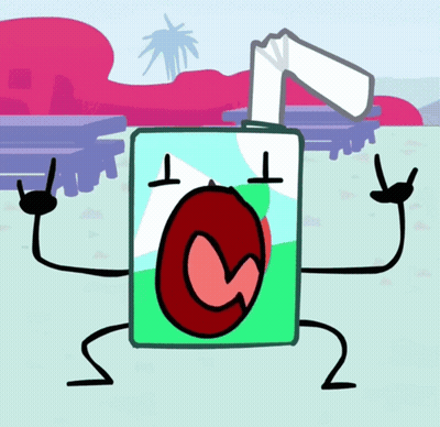 Cartoon Juice Box With Straw GIF