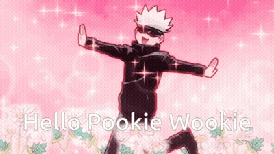 Cartoon Jumping Hello Pookie Wookie GIF