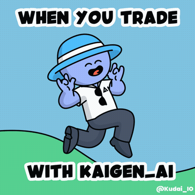 Cartoon Jumping When You Trade With Kaigen_ai GIF