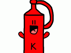 Cartoon Ketchup Happy Bottle GIF