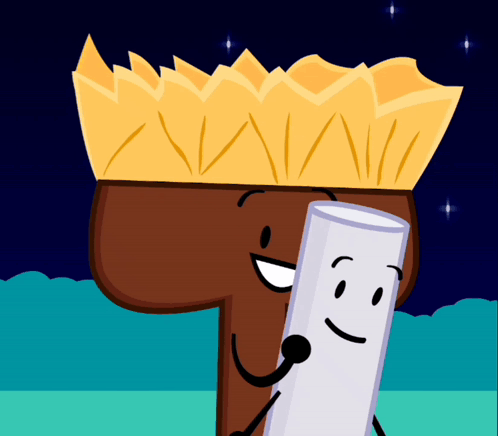Cartoon King Holding Marshmallow GIF