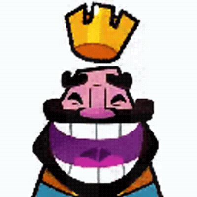 Cartoon King With Crown And Purple Mouth GIF