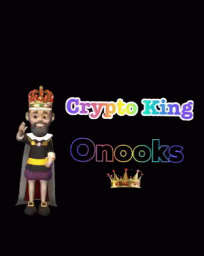 Cartoon King With Crypto King On Nooks GIF
