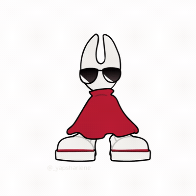 Cartoon Knight With Sunglasses And Converse Shoes GIF