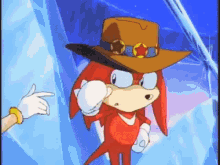 Cartoon Knuckles Kissed By Girl GIF