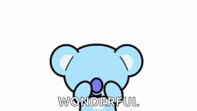 Cartoon Koala With Red Hearts And Heart On Head GIF