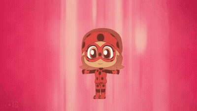 Cartoon Ladybug In Red Circle GIF
