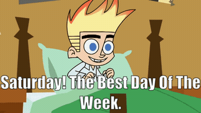 Cartoon Laying In Bed Saturday The Best Day Of The Week GIF