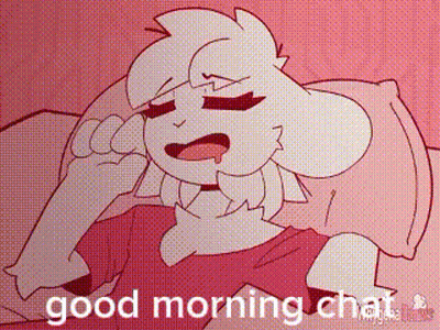 Cartoon Laying In Bed Saying Good Morning Chat GIF
