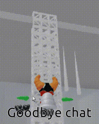 Cartoon Laying On Ground Saying Goodbye Chat GIF