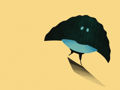 Cartoon Leaf With Eyes GIF