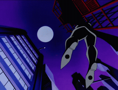 Cartoon Legs in Front of Full Moon
