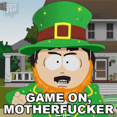 Cartoon Leprechaun Game On Motherfucker GIF