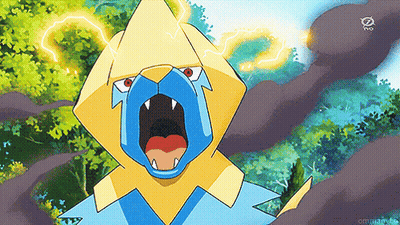 Cartoon Lion With Lightning Bolt From Mouth GIF