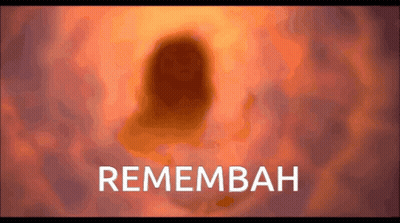 Cartoon Lion With Word Rememben GIF