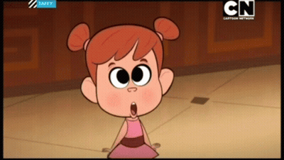 Cartoon Little Girl With CN GIF