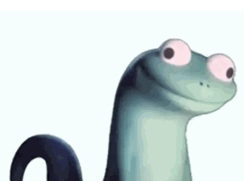 Cartoon Lizard Waving And Saying Ban Sticker