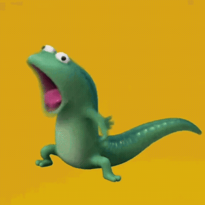Cartoon Lizard With Tongue Out GIF