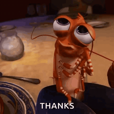 Cartoon Lobster With Big Eyes On Table GIF