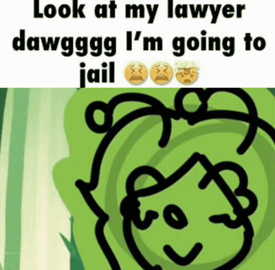 Cartoon Look At My Lawyer Dawggg I'm Going To Jail GIF