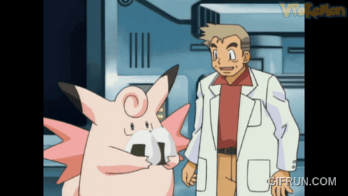 Cartoon Man And Pink Pokemon With Gifrun.com GIF