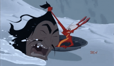 Cartoon Man And Shrimp With Letters MA GIF