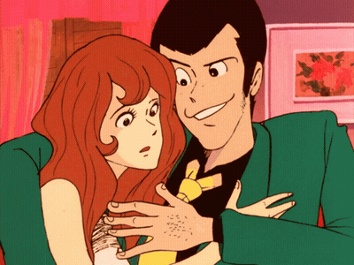 Cartoon Man And Woman Hugging GIF