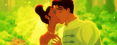 Cartoon Man And Woman Kissing GIF