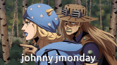 Cartoon Man And Woman Saying I Johnny J Monday GIF