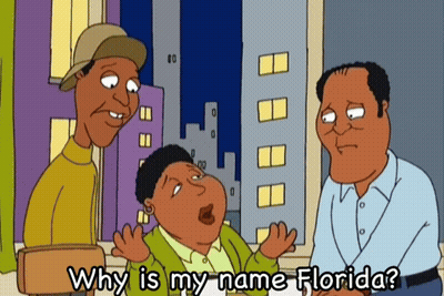 Cartoon Man Asking Why Is His Name Florida GIF