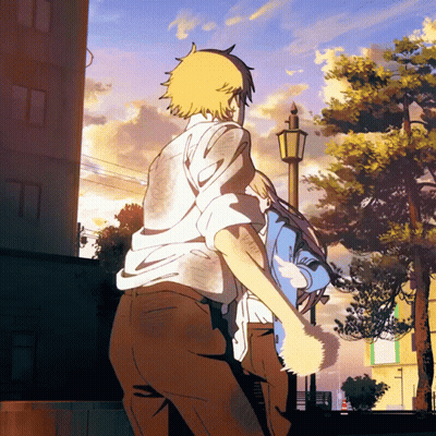 Cartoon Man Carrying Child GIF