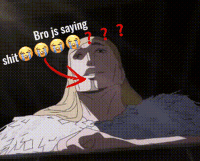Cartoon Man Crying Bro Is Saying Shit GIF