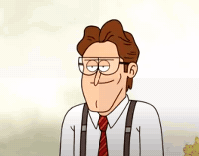 Cartoon Man Drinking World's Best Boss Cup GIF