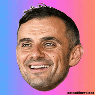 Cartoon Man Face With Headlinervideo GIF