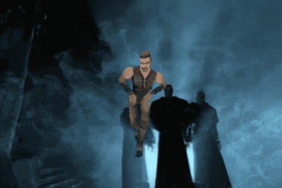 Cartoon Man Flying In Air GIF