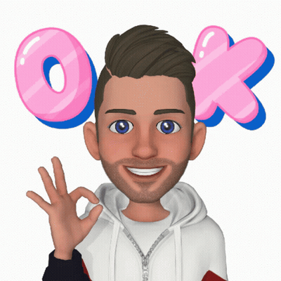 Cartoon Man Giving OK Sign With Pink Donut GIF