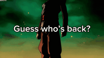 Cartoon Man Guess Who's Back GIF