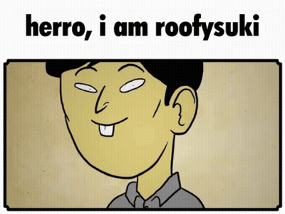 Cartoon Man Herro I Am Roofysuki GIF