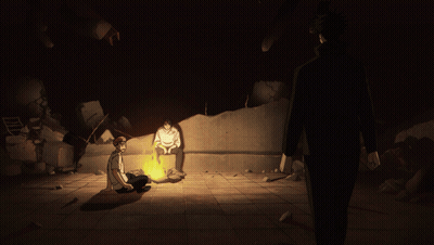 Cartoon Man Holding Another Man's Hand GIF