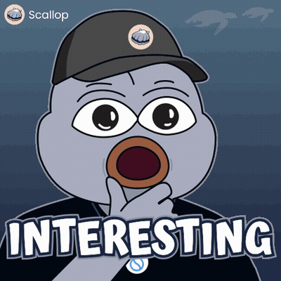 Cartoon Man Holding Donut Saying Interesting GIF