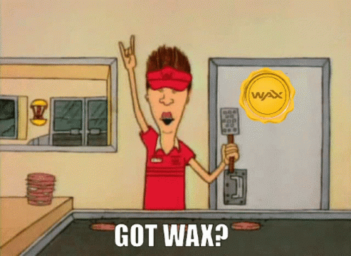 Cartoon Man Holding Hammer With Got Wax GIF