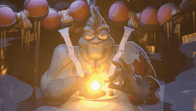 Cartoon Man Holding Light And Paper Saying I GIF